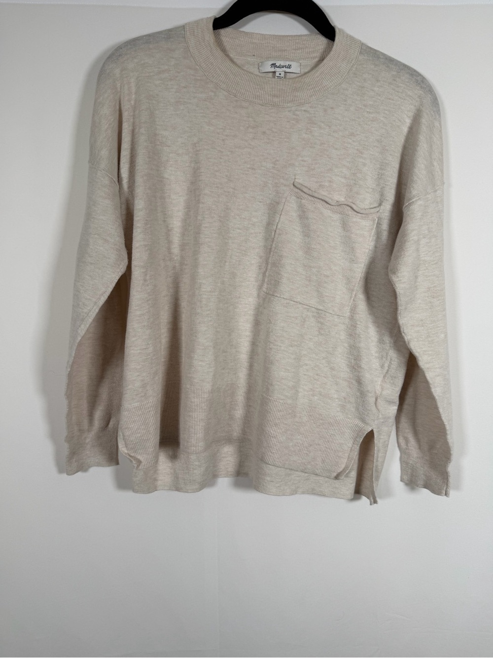 Madewell Lightweight Crewneck Sweater in‎ Oatmeal